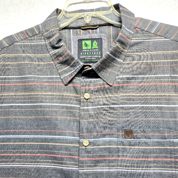 Hippy Tree Nomad Division Short Sleeve Button Up Shirt Men's Sz XXL - Picture 2 of 9